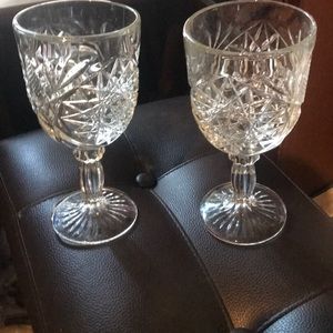 Crystal like wine glasses very pretty